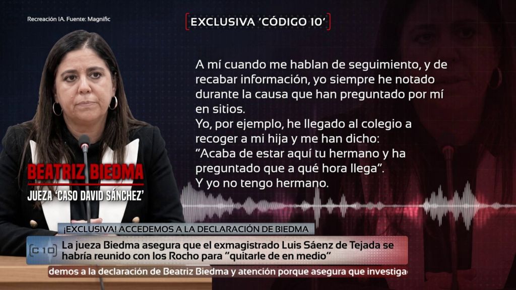 Exclusiva | Los audios de la declaración de la jueza Biedma en los que asegura que Luis Sáenz de Tejada dio orden de “quitarla del medio”