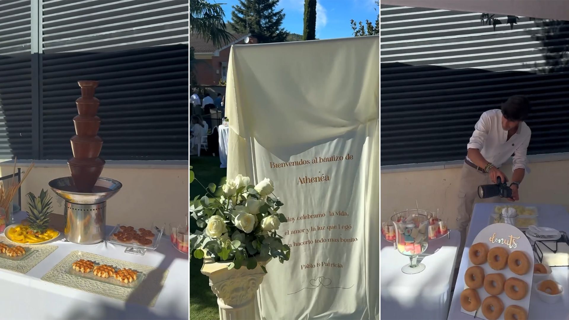 Bautizo de Athenea, la hija de Patricia Steisy y Pablo Pisa