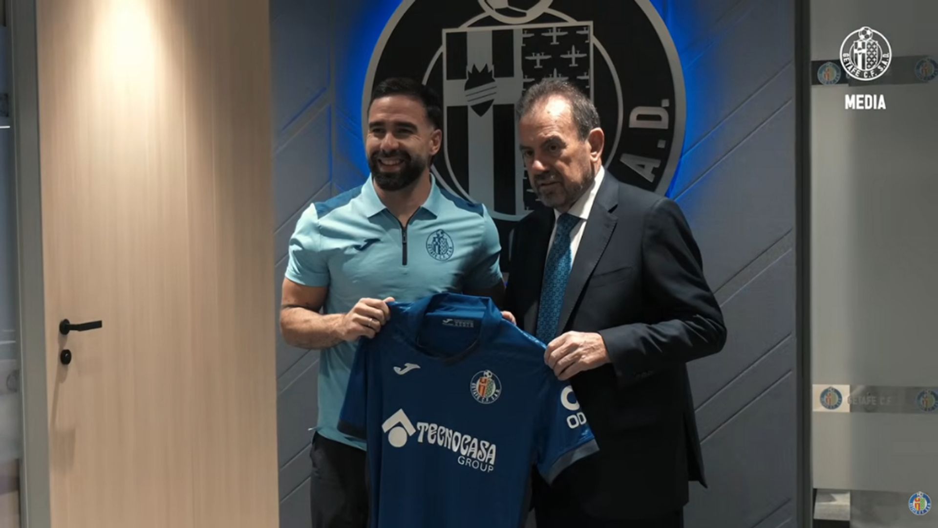 Dani Carvajal, con Ángel Torres Dani Carvajal, con Ángel Torres