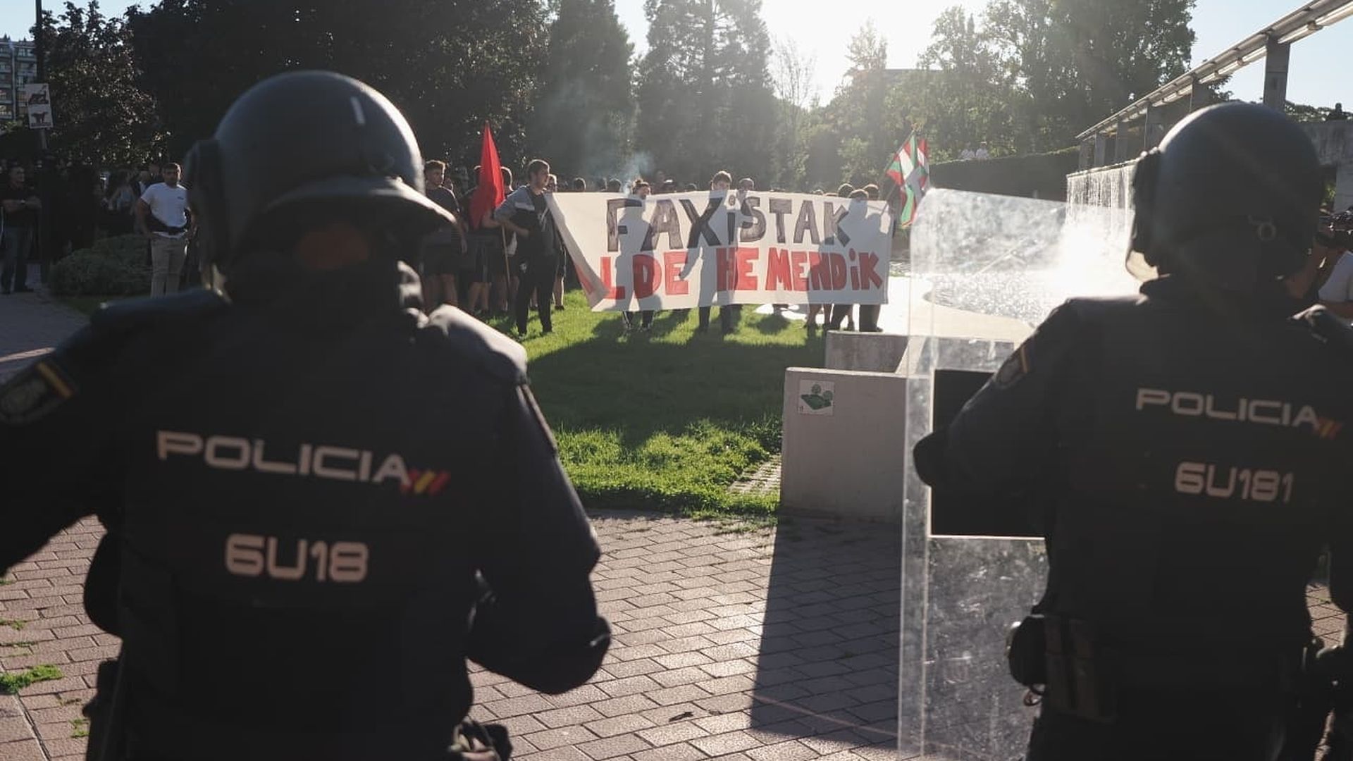 Disturbios en el acto de Vito Quiles en Pamplona Disturbios en el acto de Vito Quiles en Pamplona