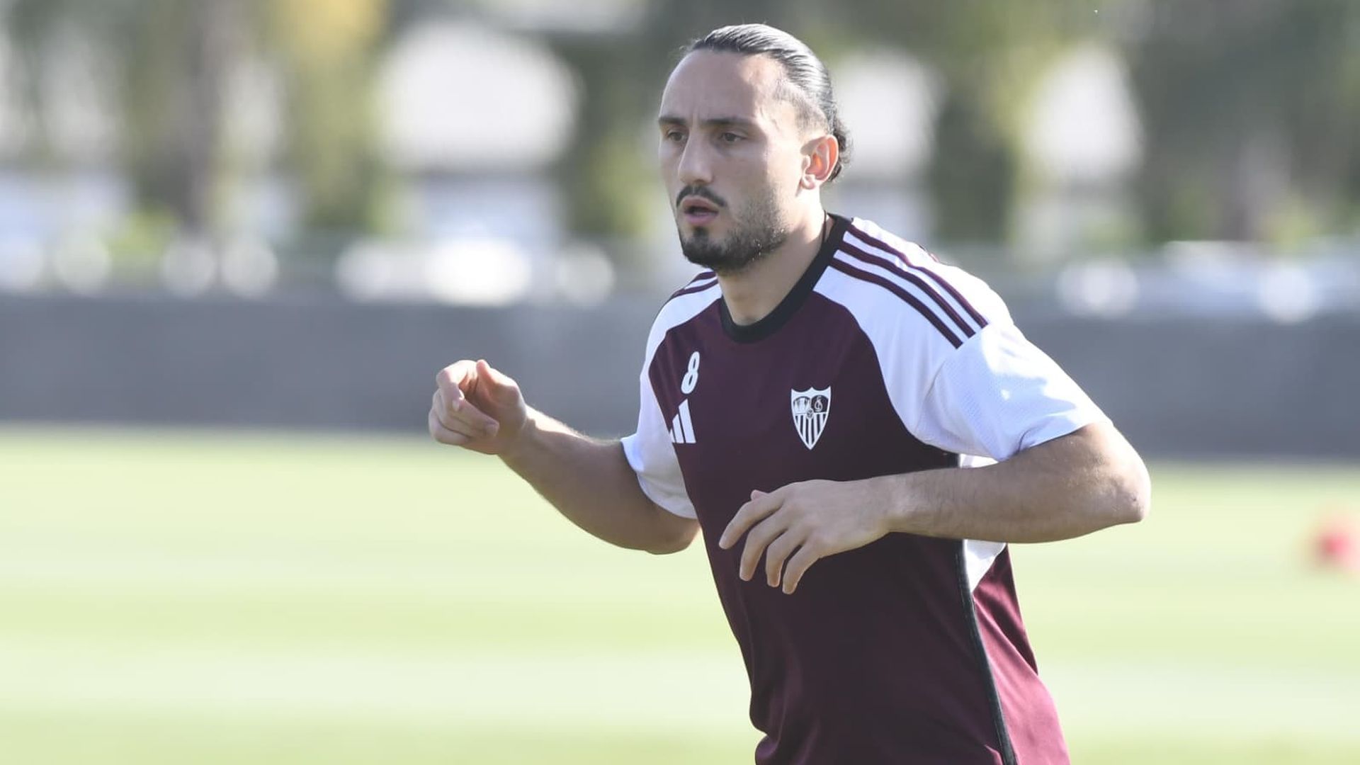 Kochorasvili, en el entrenamiento de este miércoles Kochorasvili, en el entrenamiento de este miércoles