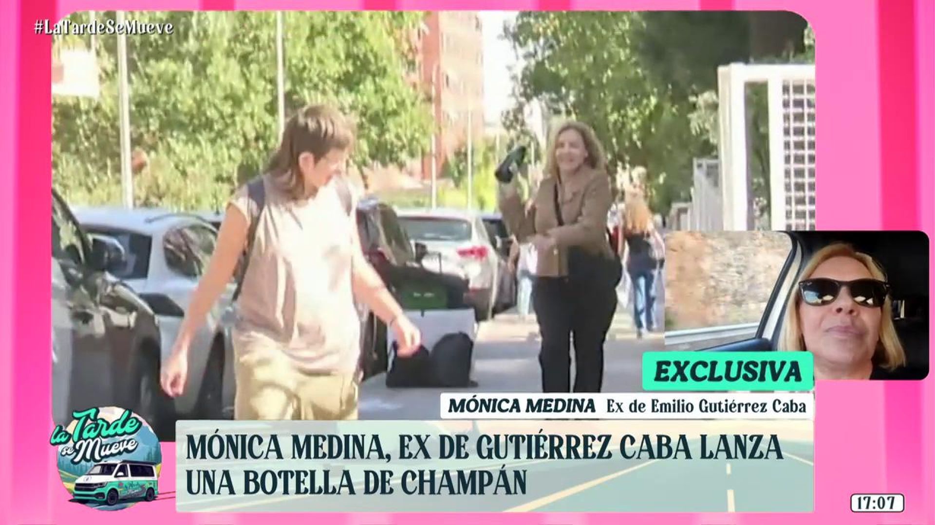 La agresión de Mónica con una botella
