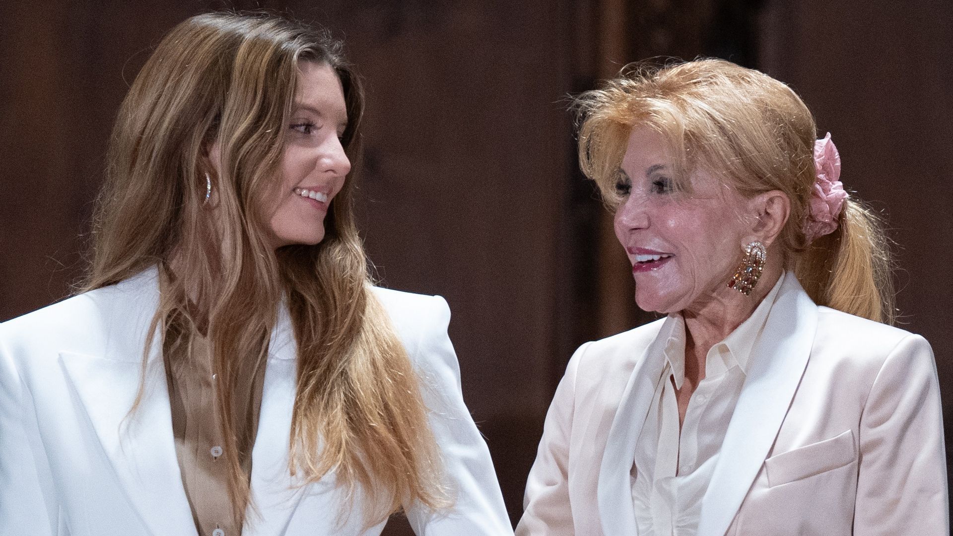 La baronesa Thyssen y su hija La baronesa Thyssen y su hija
