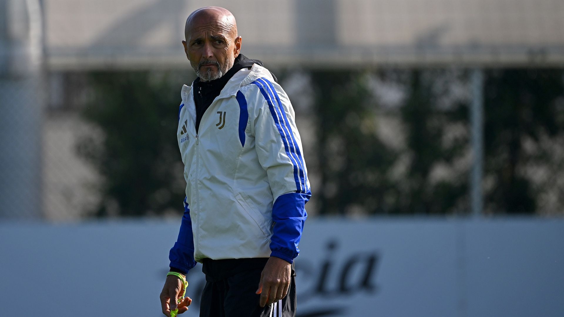 Luciano Spalletti en el entrenamiento previo al partido
