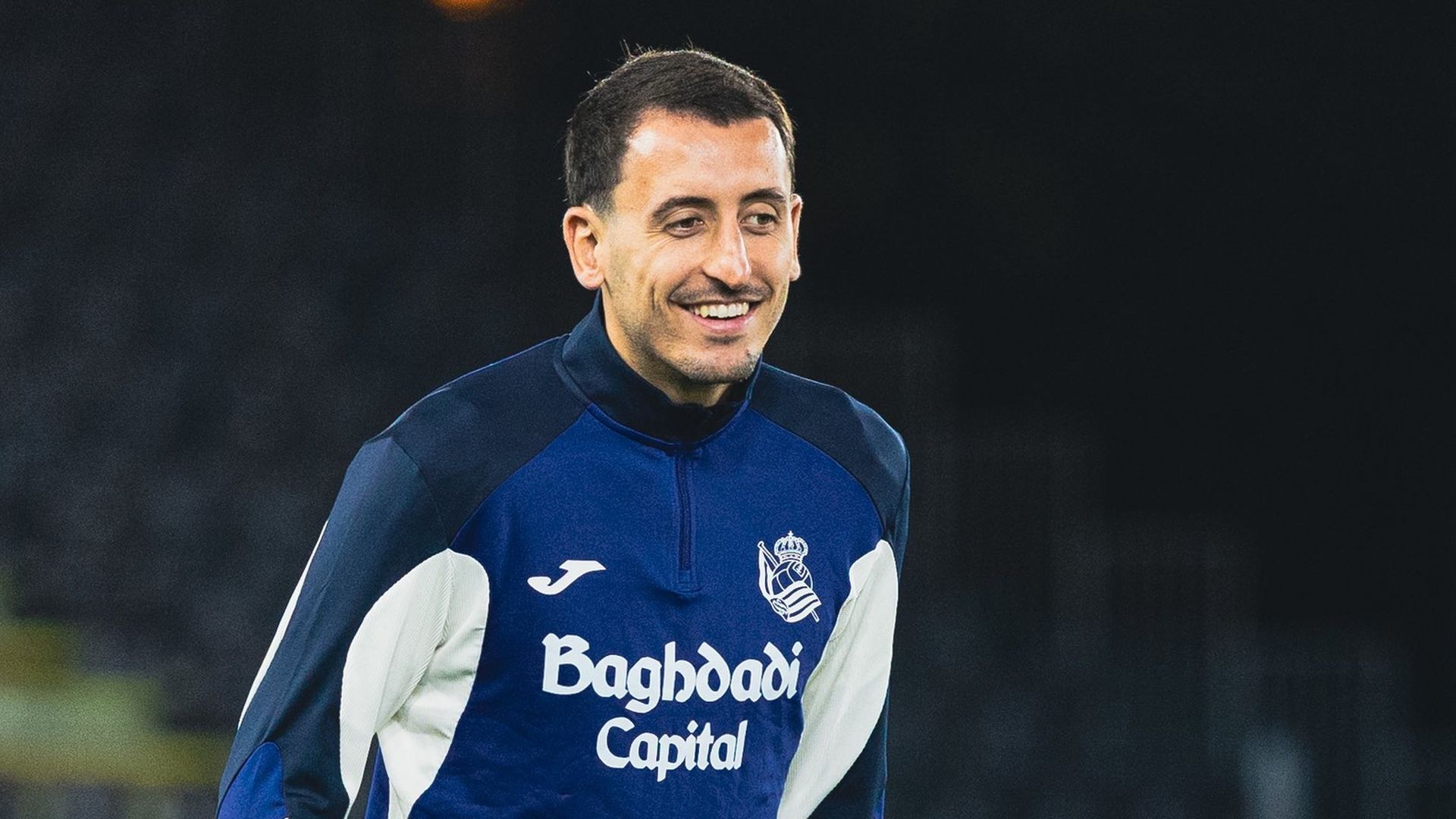 Mikel Oyarzabal en el entrenamiento previo al partido Mikel Oyarzabal en el entrenamiento previo al partido