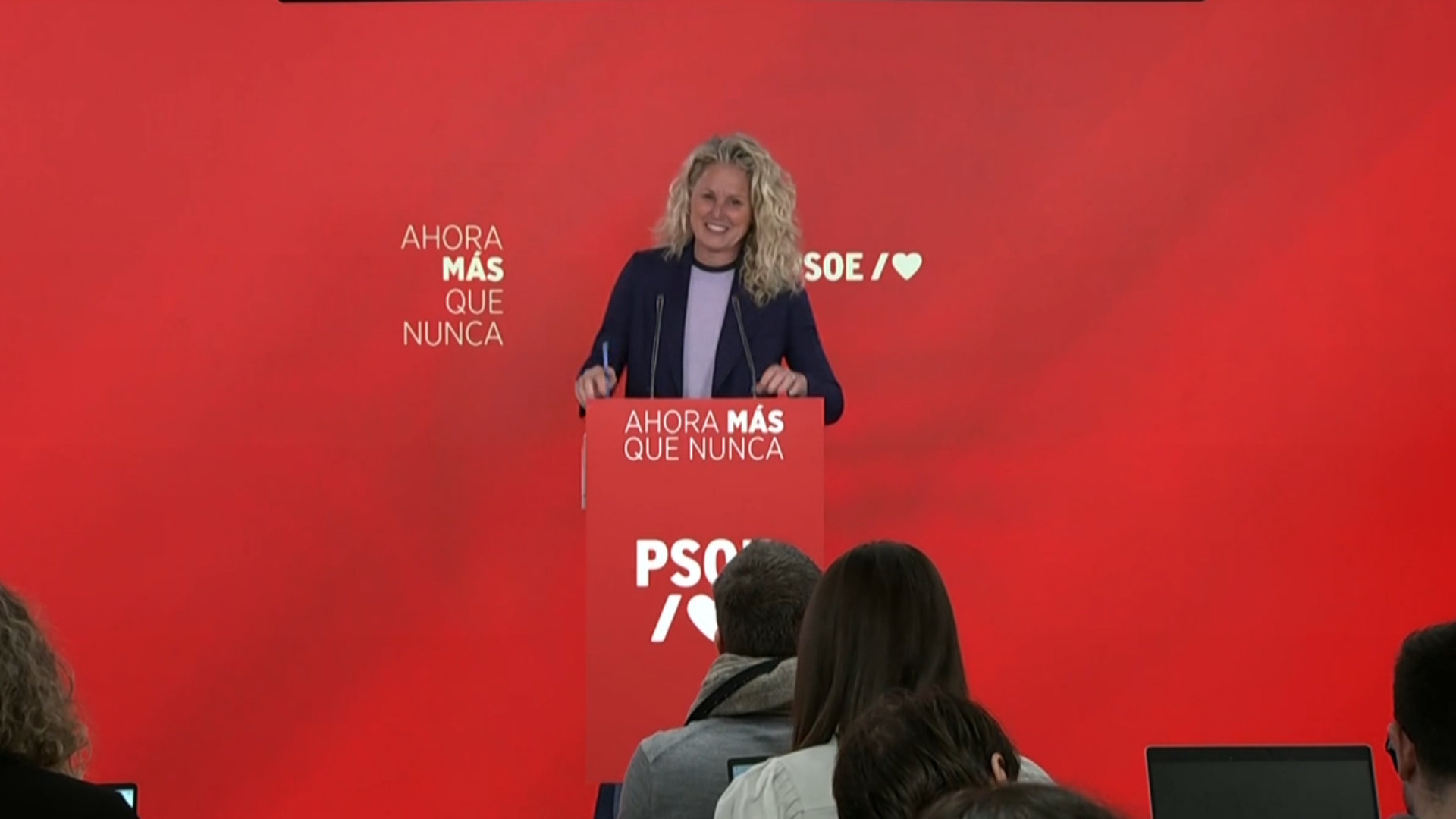 Montse Minguez, portavoz de la Comisión Ejecutiva Federal (CEF) del PSOE