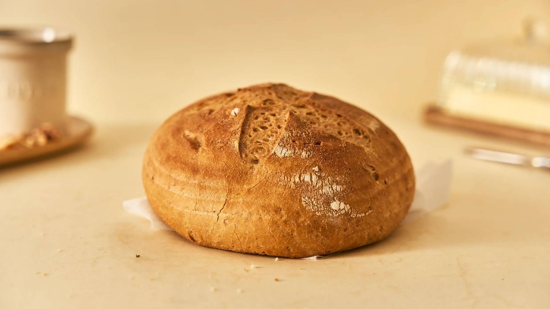 Pan de masa madre elaborado con kombucha Pan de masa madre elaborado con kombucha