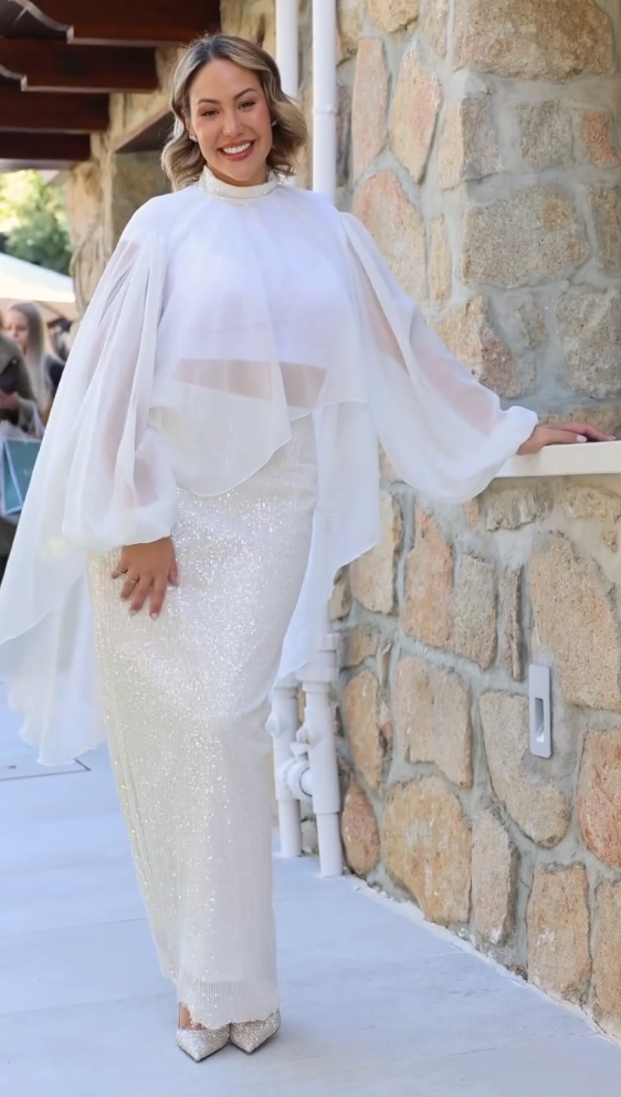 Patricia Steisy muestra el look del bautizo de su hija