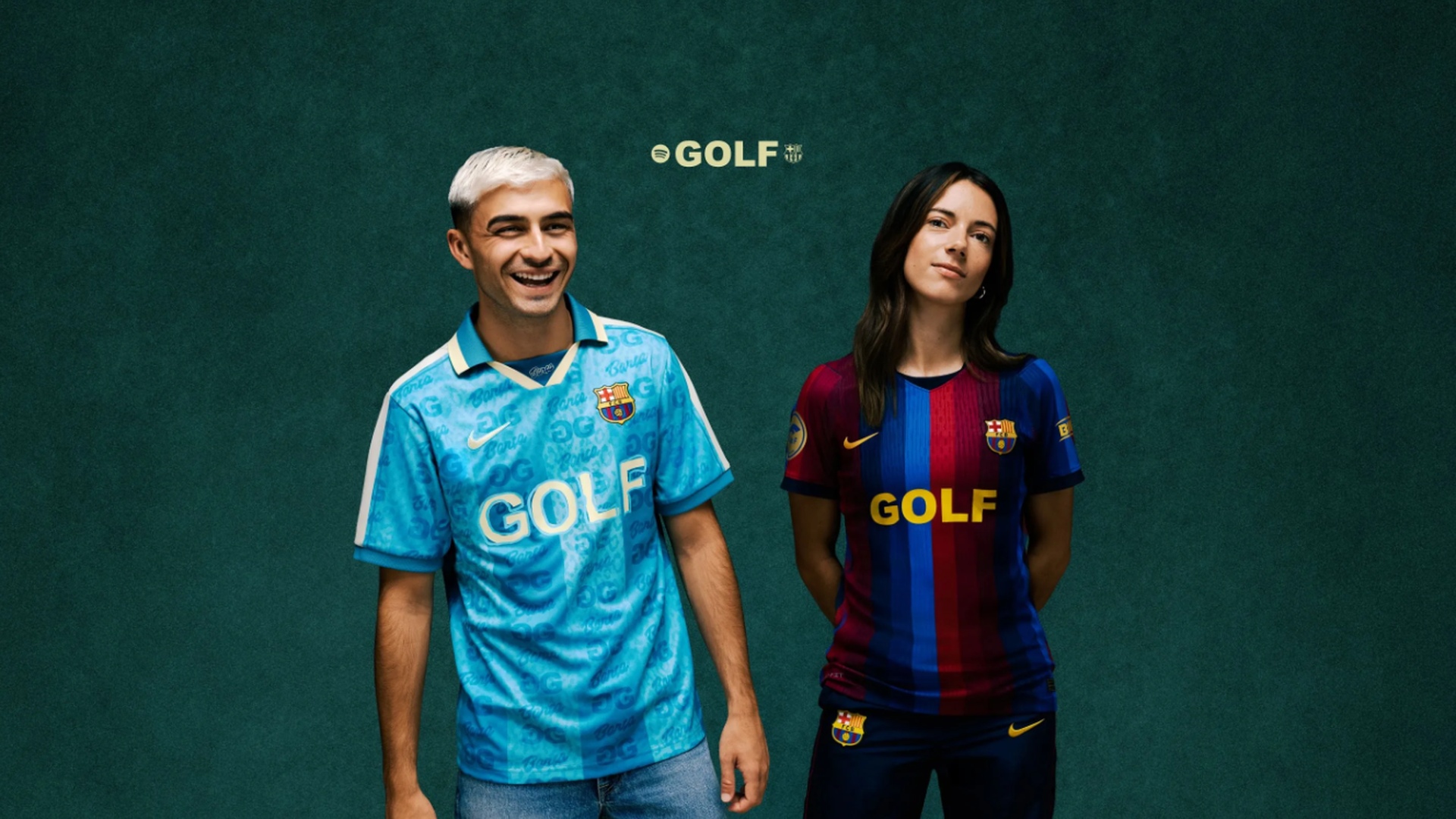 Pedri y Aitana Bonmatí posan con la camiseta del FC Barcelona para El Clásico en colaboración con Tyler The Creator Pedri y Aitana Bonmatí posan con la camiseta del FC Barcelona para El Clásico en colaboración con Tyler The Creator