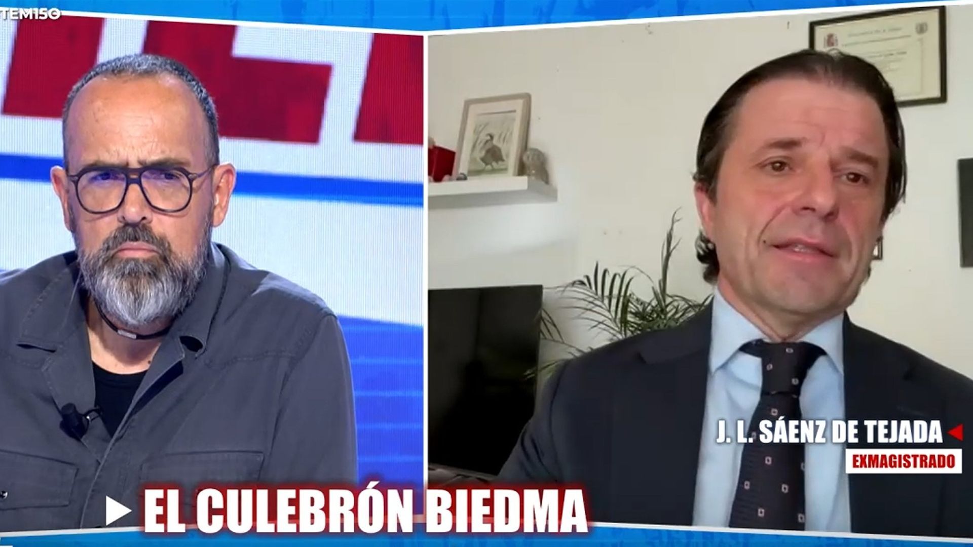 Saénz de Tejada niega haber seguido a la jueza Biedma como ella ha denunciado: ''Estaba a 450 kilómetros con mi familia''