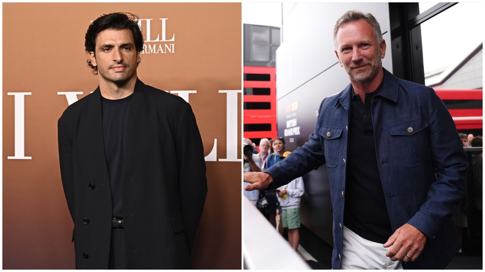 Carlos Sainz y Christian Horner Carlos Sainz y Christian Horner