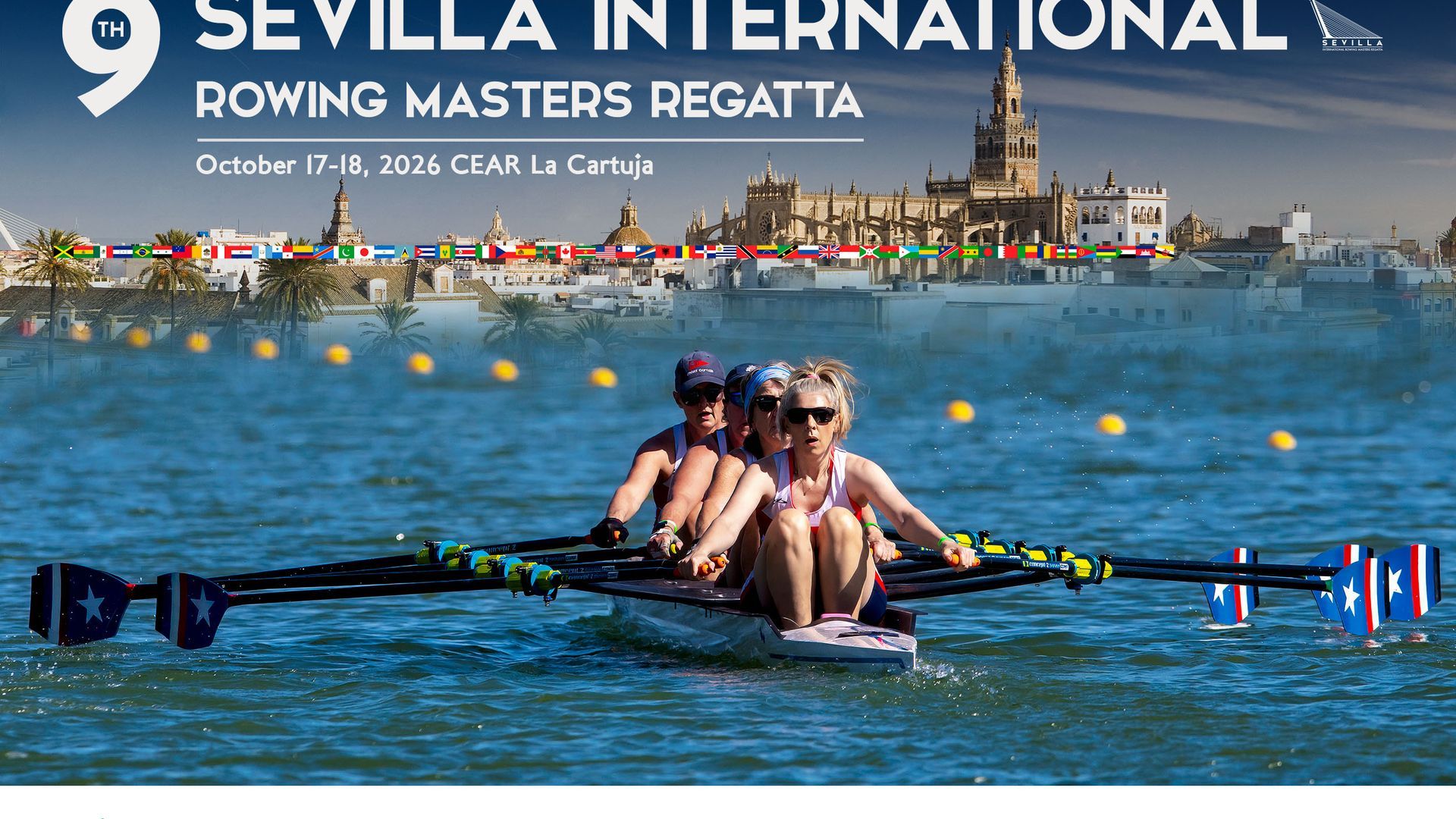 Cartel de la novena edición de la regata que tendrá lugar en el CEAR de la Cartuja. Cartel de la novena edición de la regata que tendrá lugar en el CEAR de la Cartuja.