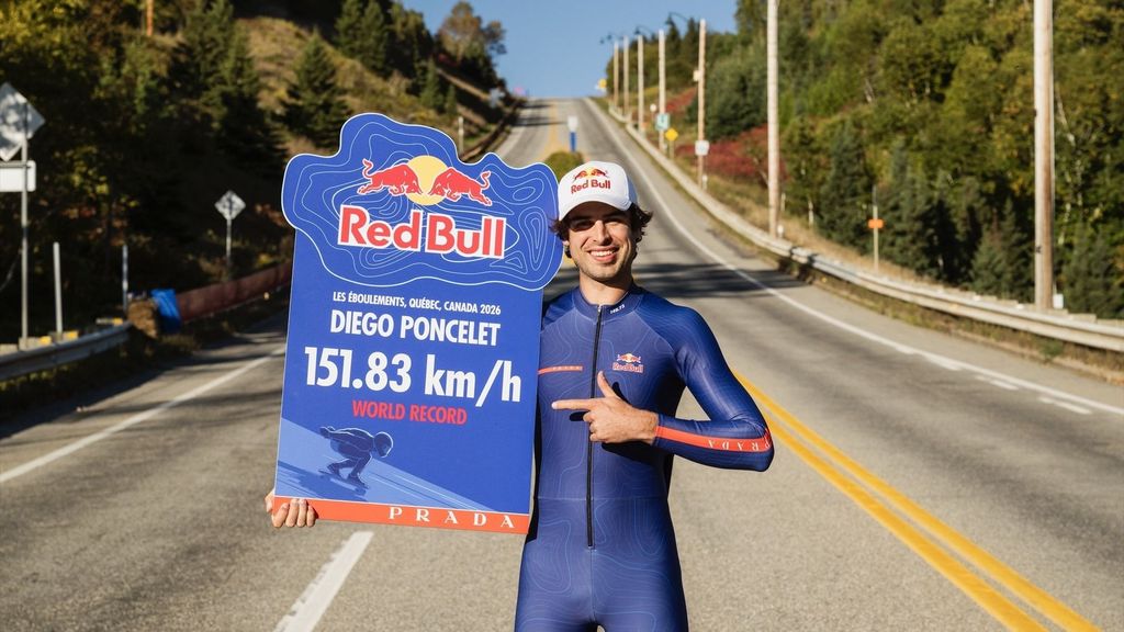 Diego Poncelet ha logrado batir el Récord Guinness tras alcanzar una velocidad de 151,83 kilómetros por hora sobre un monopatín
