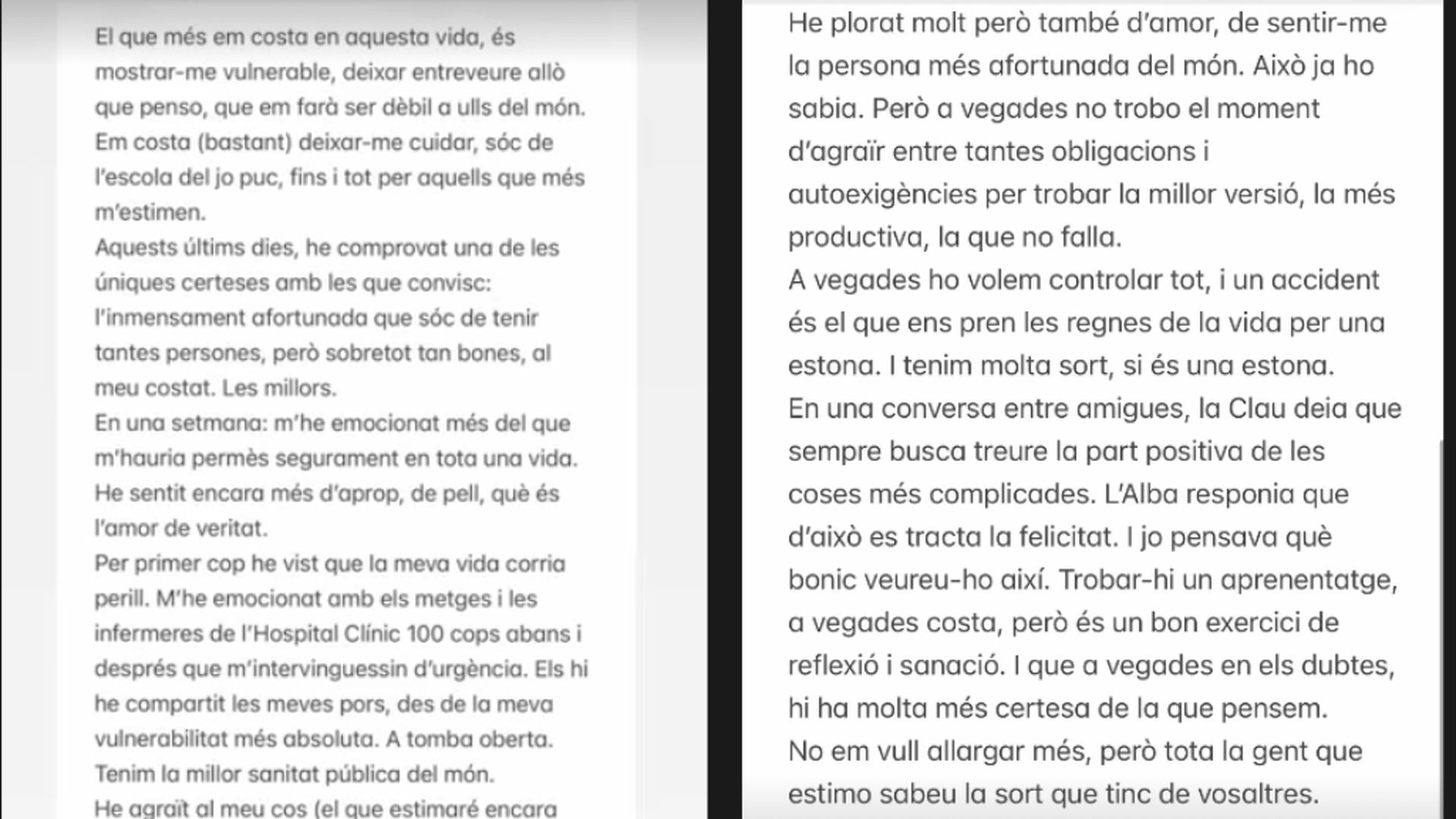 El comunicado de Helena Condis