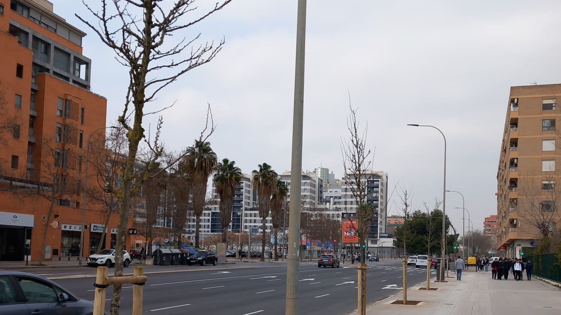 Imagen de archivo de la avenida del Maestro Rodrigo, entre Campanar y Sant Pau, en Valencia Imagen de archivo de la avenida del Maestro Rodrigo, entre Campanar y Sant Pau, en Valencia