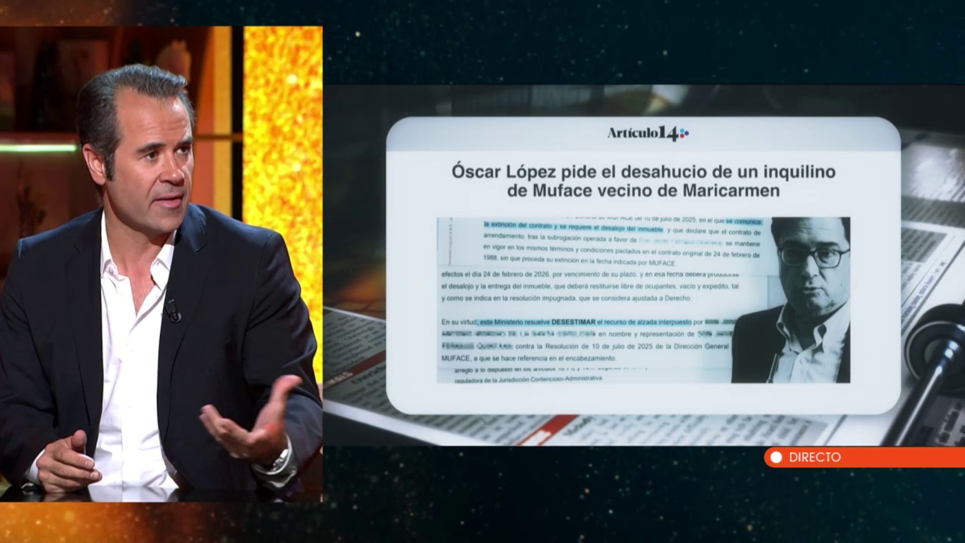 Javier Chicote responde a Óscar López y destapa el plan estratégico de Muface