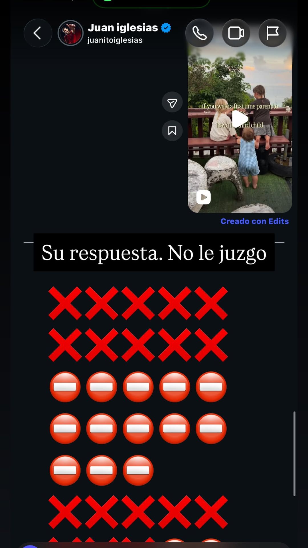 La respuesta de Juan Iglesias a la propuesta de Estela Grande