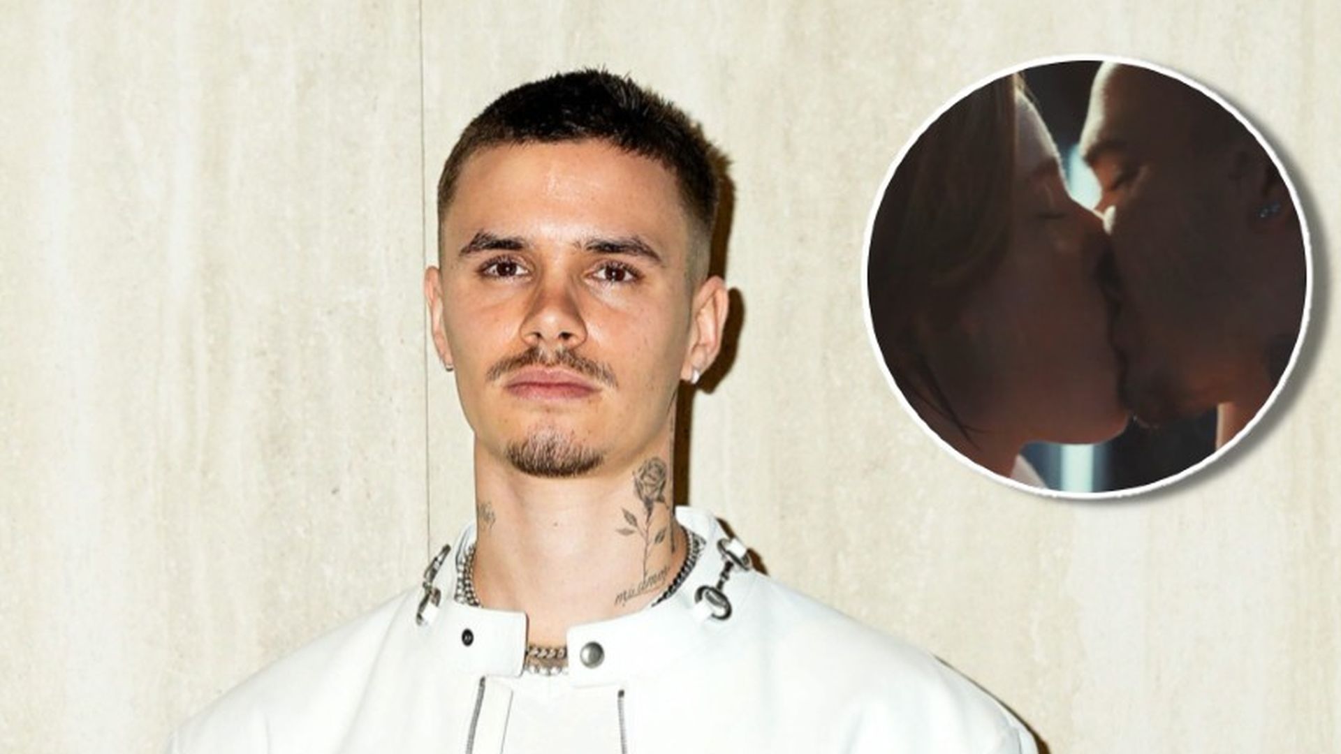 Romeo Beckham y un fotograma de la película Romeo Beckham y un fotograma de la película
