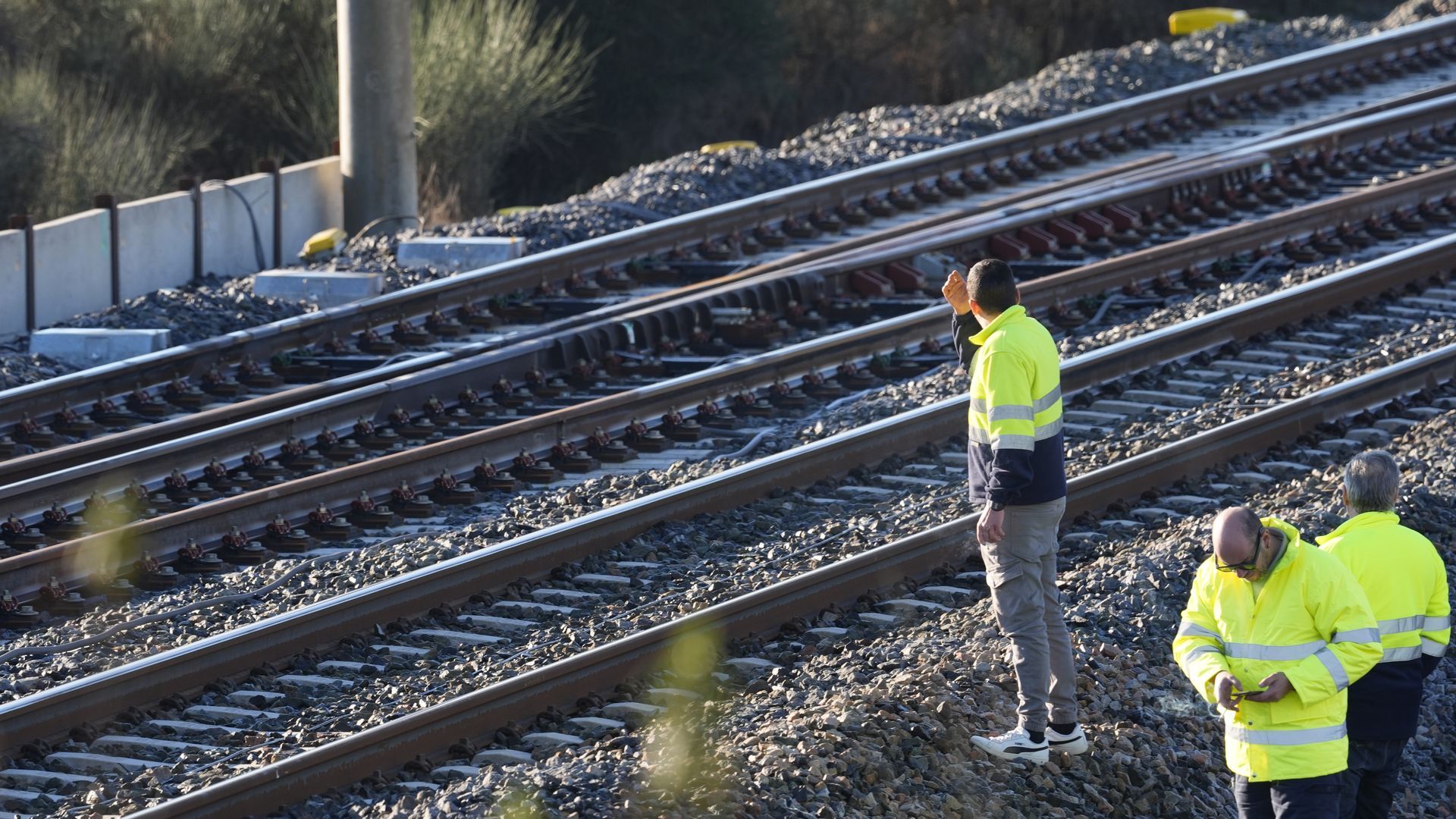 Zona del accidente ferroviario de Adamuz, Córdoba Zona del accidente ferroviario de Adamuz, Córdoba