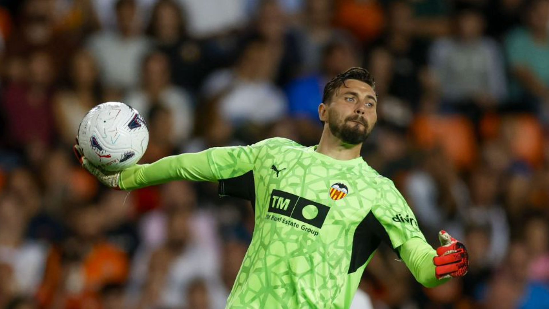 Dimitrievski ante el Athletic en Mestalla
