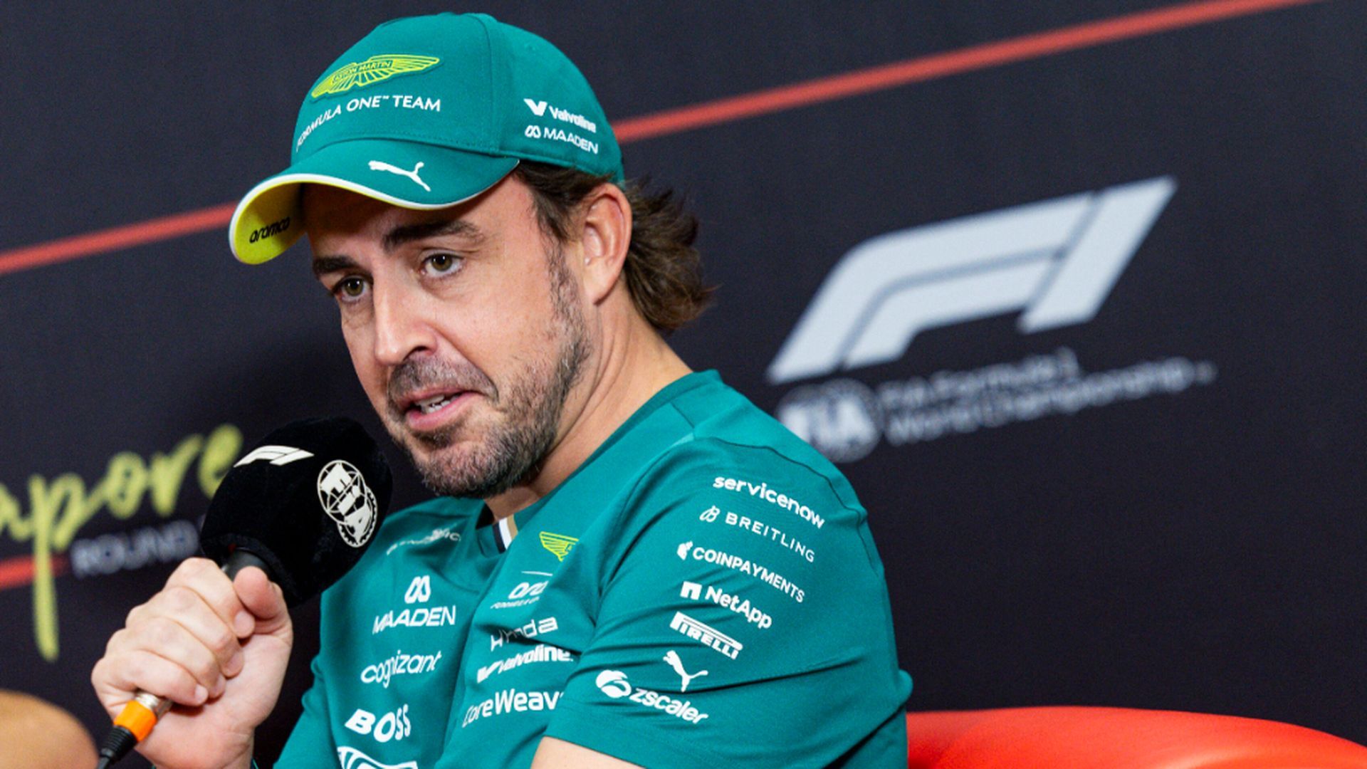 Fernando Alonso, en Singapur Fernando Alonso, en Singapur