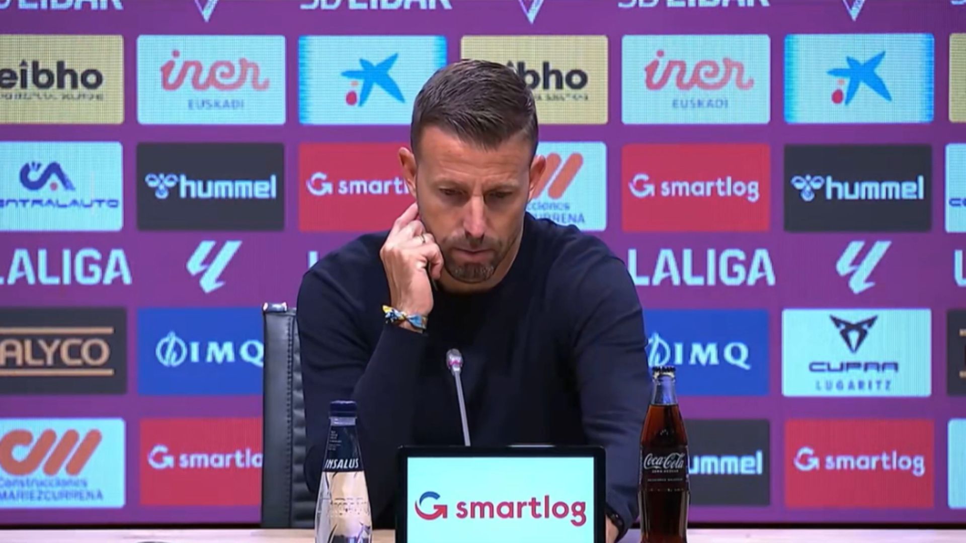 Luis García, tras el Eibar-Mallorca Luis García, tras el Eibar-Mallorca