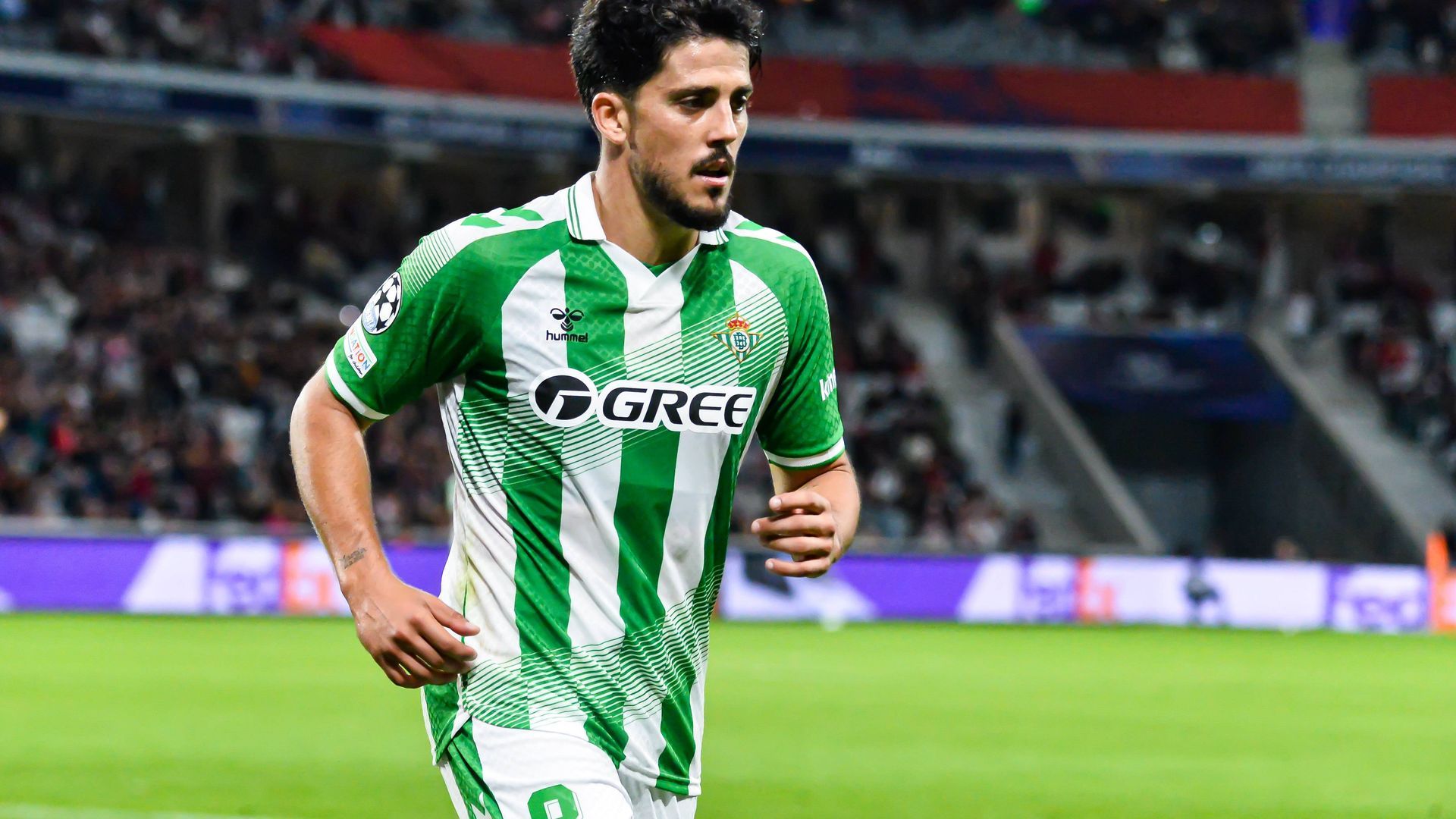 Pablo Fornals, contra el Lille en Champions