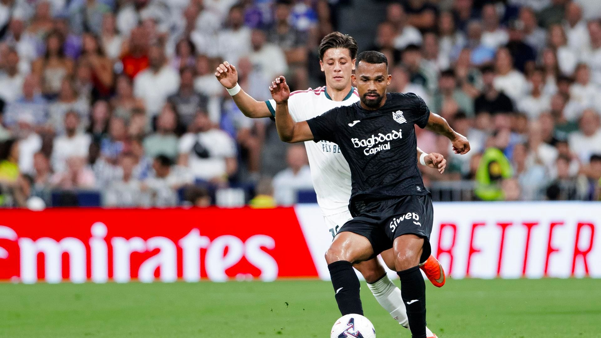 Yangel Herrera, durante un partido con la Real Sociedad. Yangel Herrera, durante un partido con la Real Sociedad.
