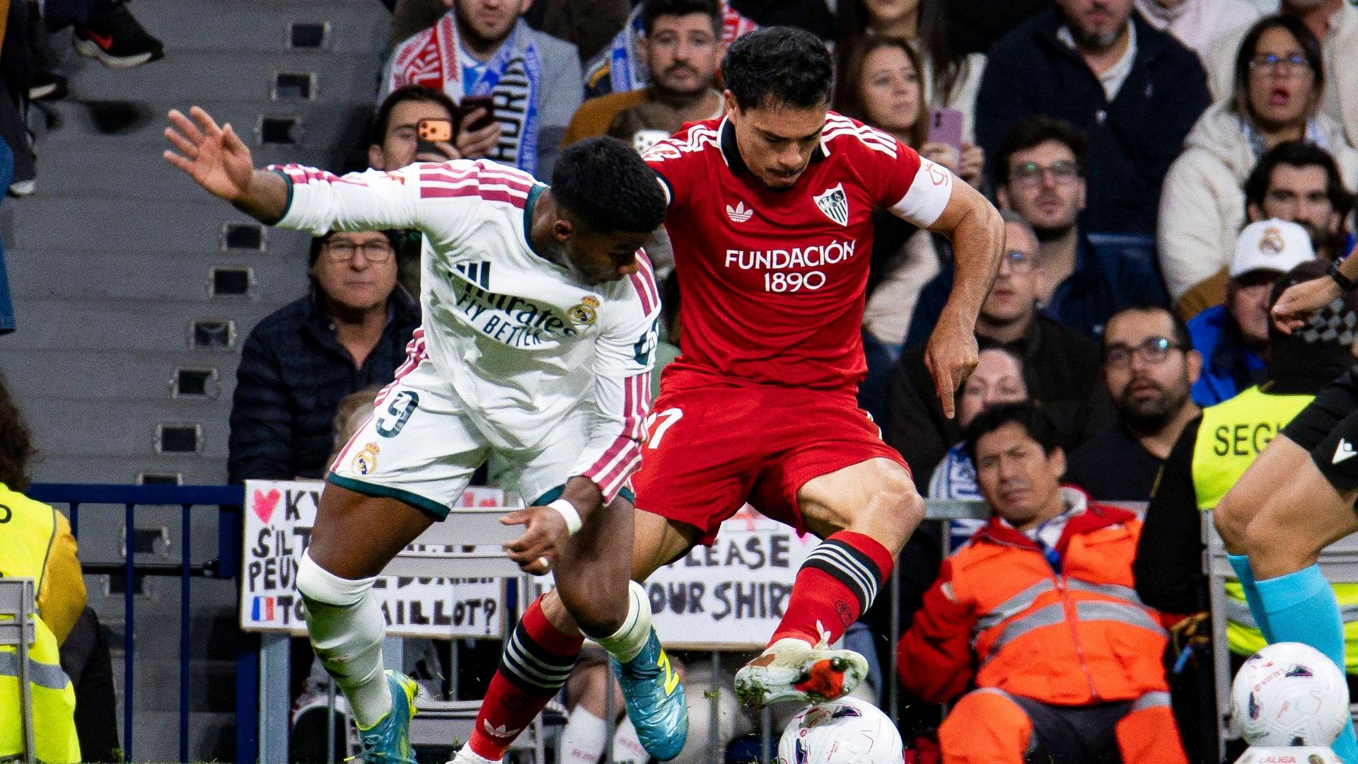 Gabriel Suazo, ante el Real Madrid
