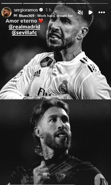 La imagen compartida por Sergio Ramos