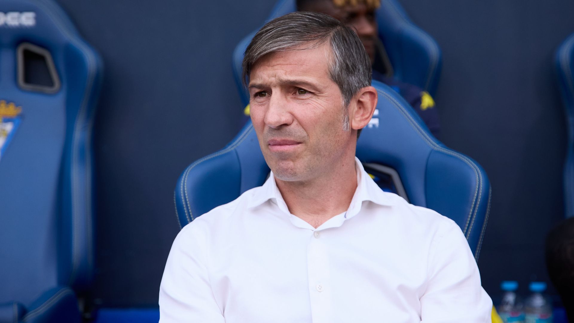 Albert Celades durante un partido del Cádiz Albert Celades durante un partido del Cádiz
