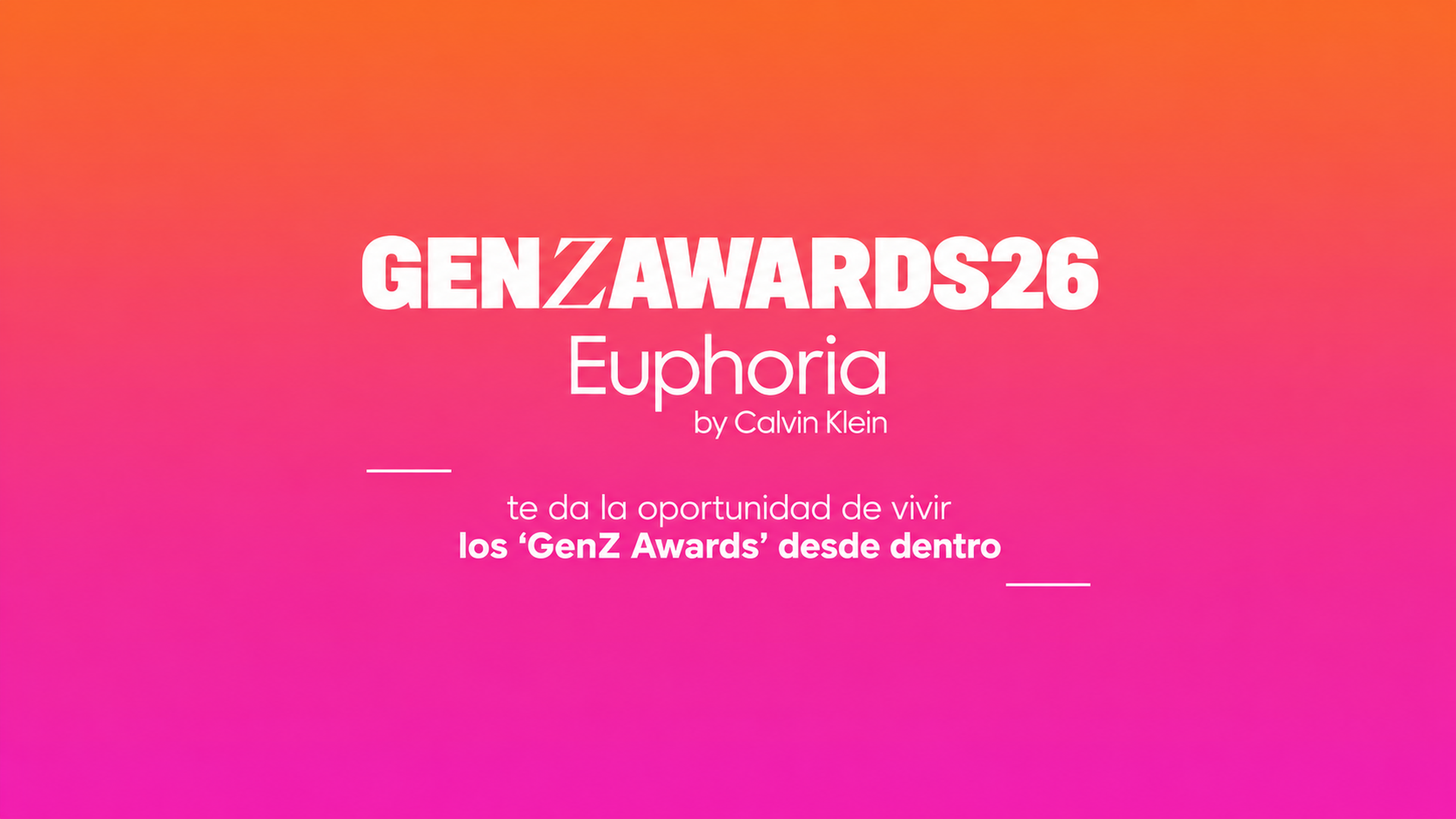 Entradas para vivir los 'GenZ Awards' desde dentro Entradas para vivir los 'GenZ Awards' desde dentro