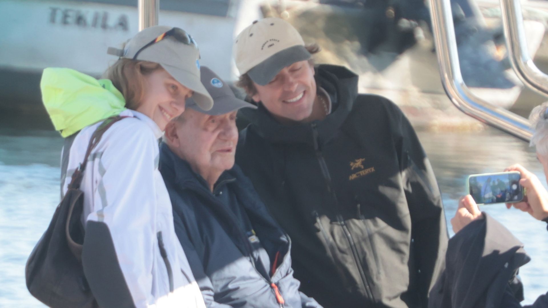 Irene Urdangarin, el rey Juan Carlos y Fernando Echevarría, este pasado fin de semana