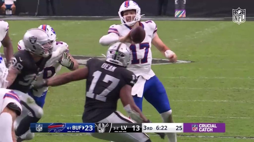 Josh Allen se corona con la jugada del año en la NFL, un pase sin mirar que acaba en touchdown