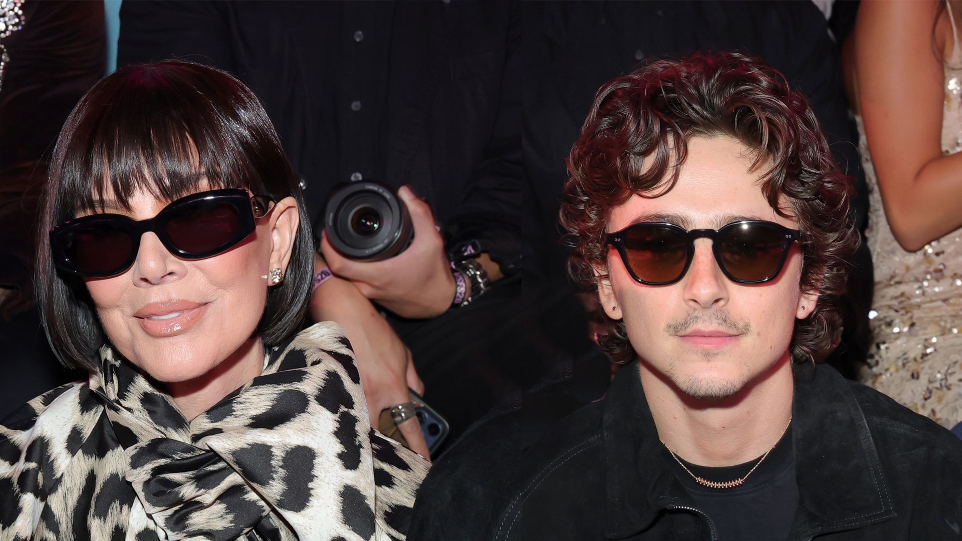Kris Jenner y Timothée Chalamet