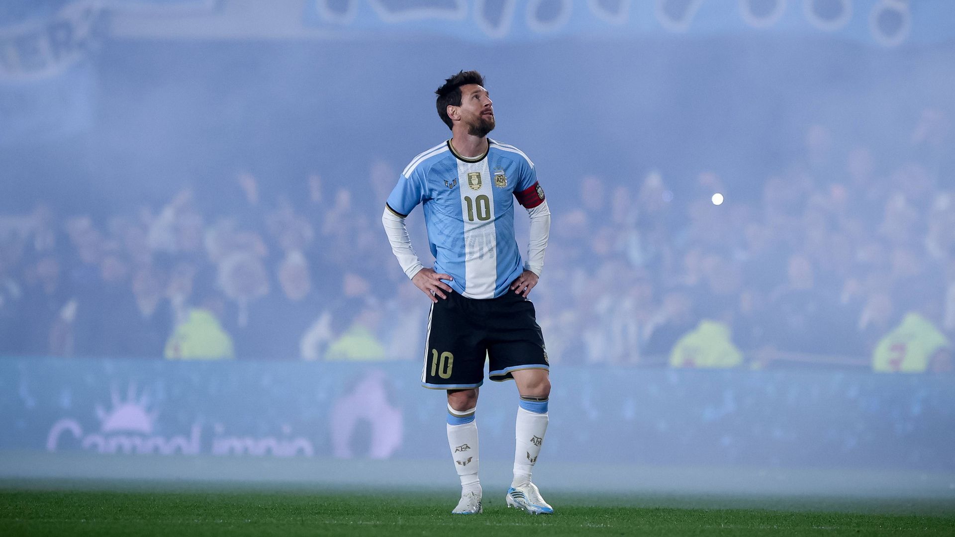 Leo Messi en su último encuentro con Argentina