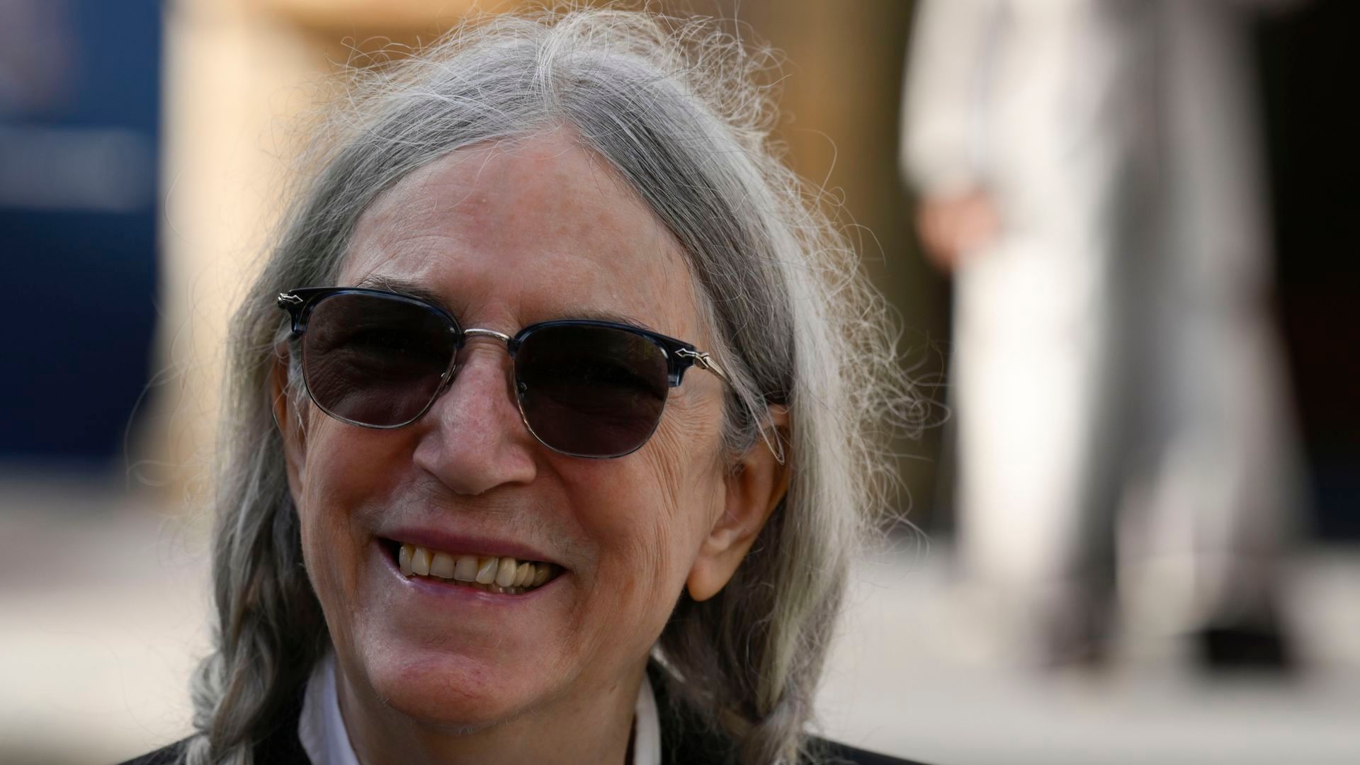 Patti Smith en su llegada a Oviedo ante los Premios Princesa de Asturias