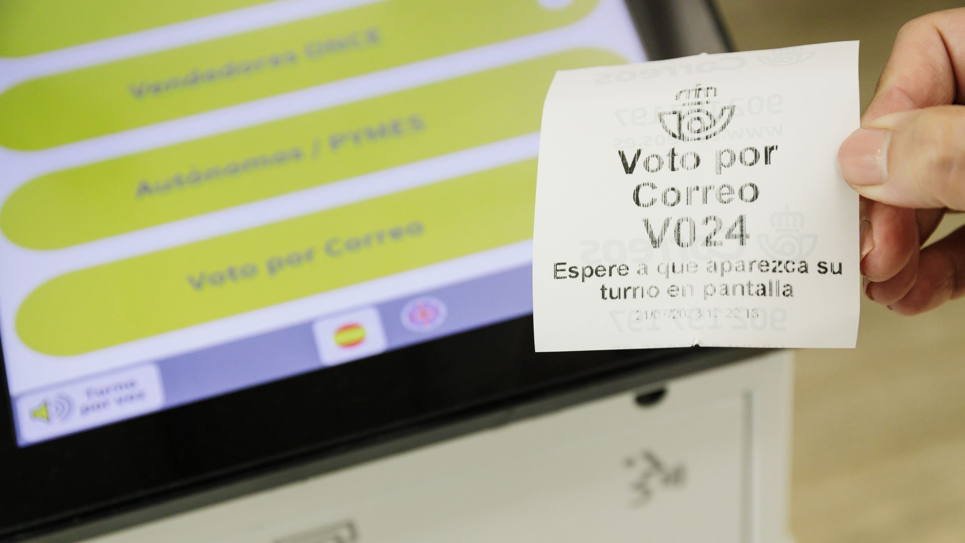 Un ticket de voto por correo en las elecciones de 2023 Un ticket de voto por correo en las elecciones de 2023