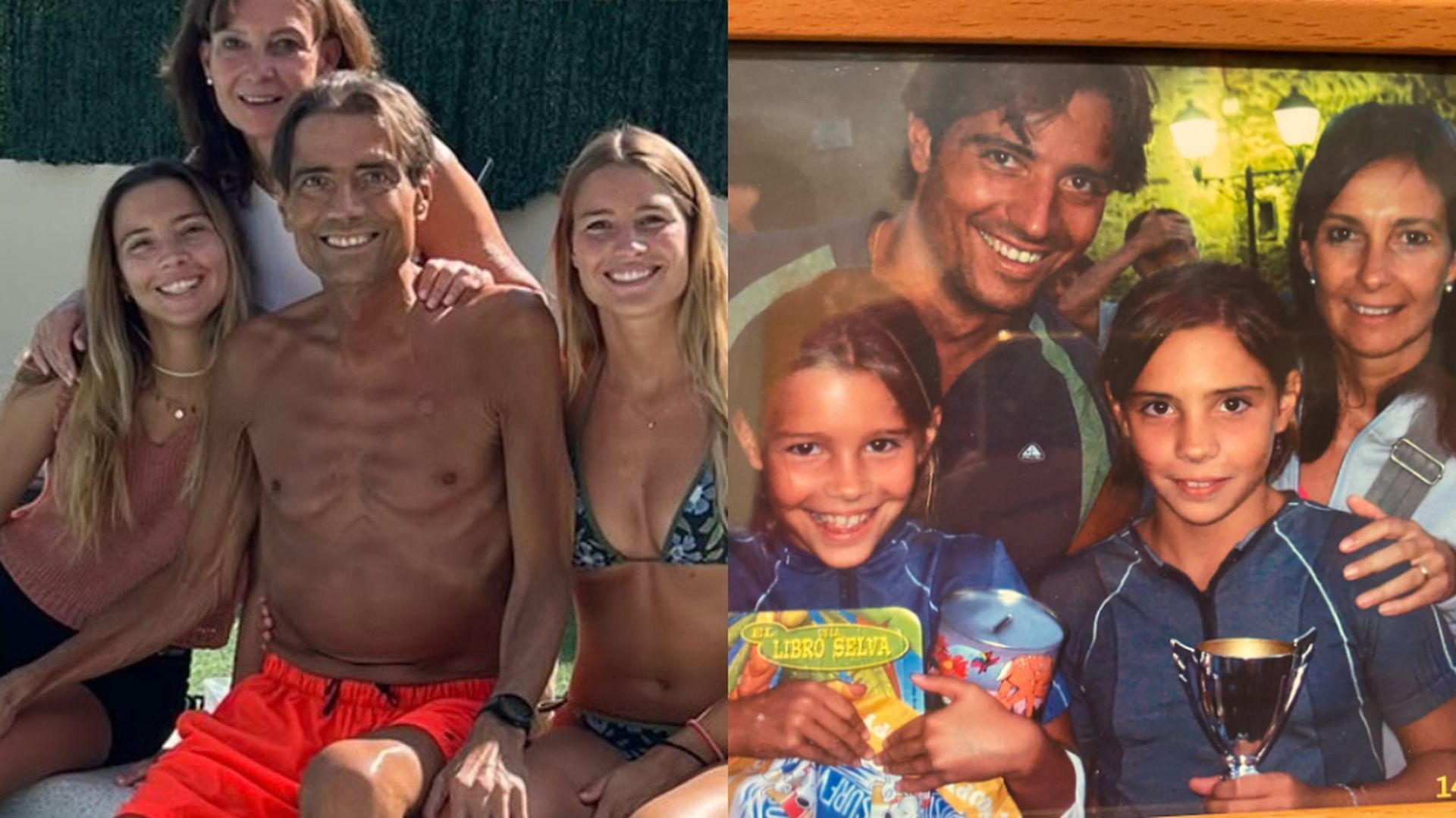 Gustavo Oliva, con sus hijas y su familia Gustavo Oliva, con sus hijas y su familia