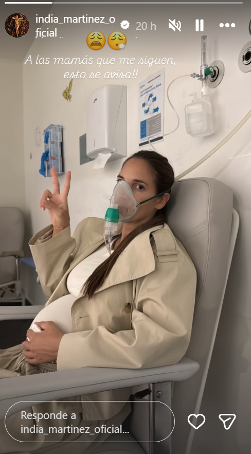 India Martínez, en el hospital