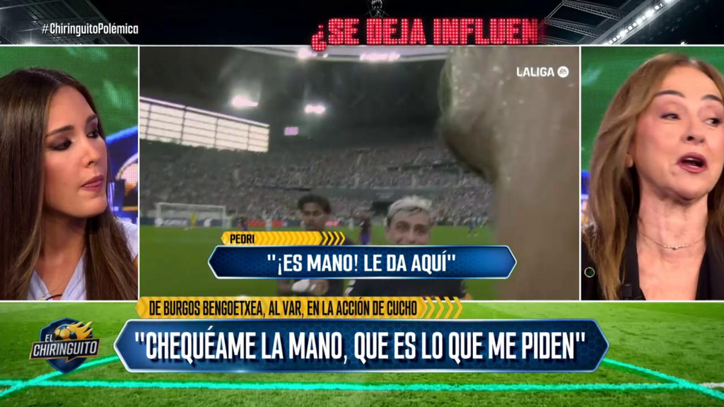 Debate en El Chiringuito por la petición de Pedri en el gol anulado a Lo Celso