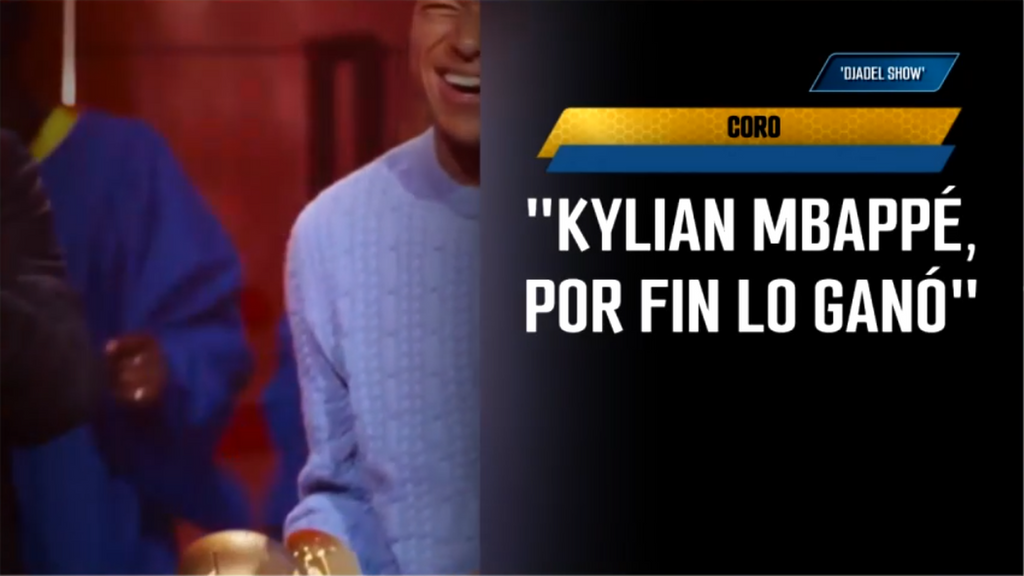 Mbappé gana el Balón de Oro en el programa que coproduce y luego hace autocrítica: "No lo puedo evitar"