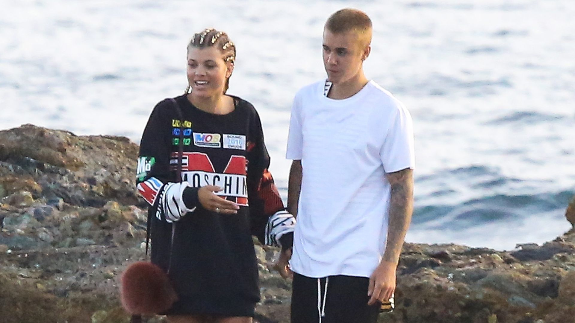 Sahara Ray y Justin Bieber durante su romance en 2016