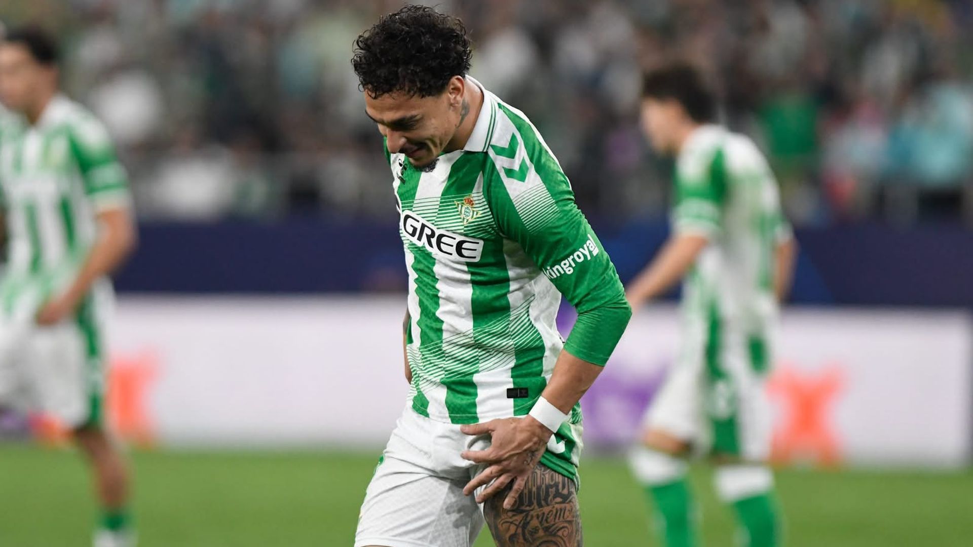 Antony, en el Betis-Feyenoord