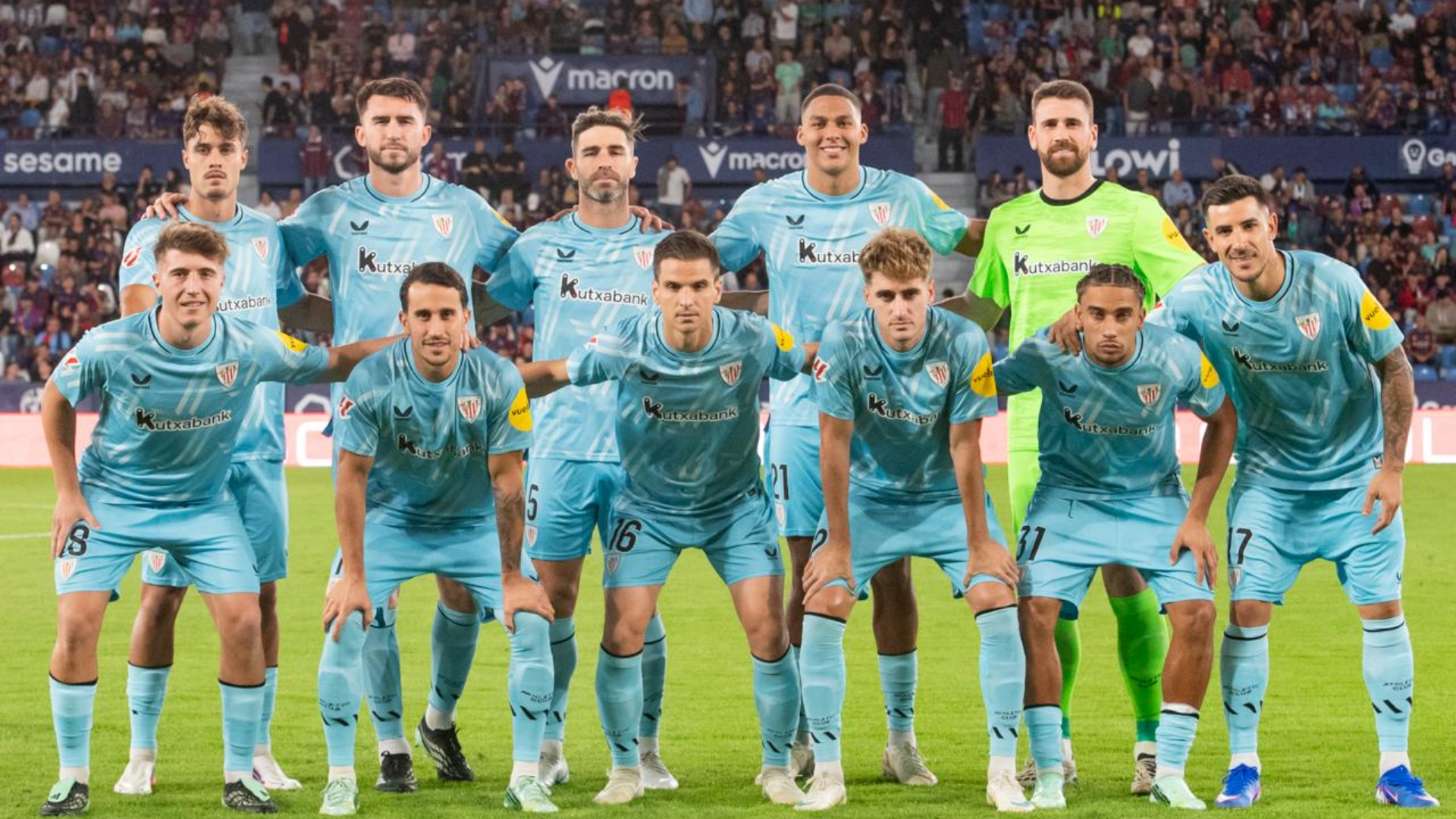El once del Athletic ante el Levante El once del Athletic ante el Levante
