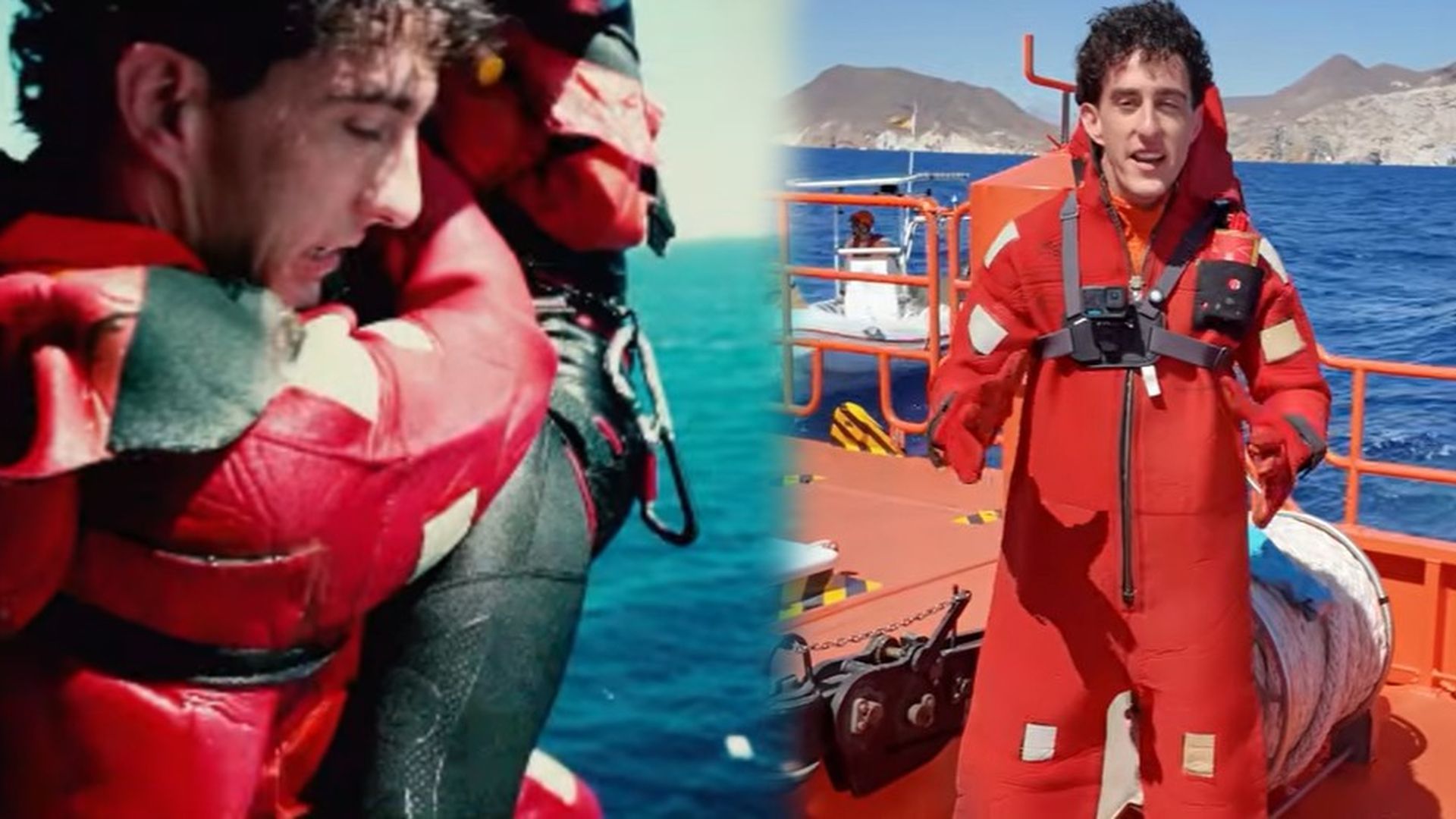El rescate al atleta Alberto Ávila por Servicio Marítimo en las aguas de Almería: "Fue una mezcla de miedo y adrenalina" El rescate al atleta Alberto Ávila por Servicio Marítimo en las aguas de Almería: "Fue una mezcla de miedo y adrenalina"