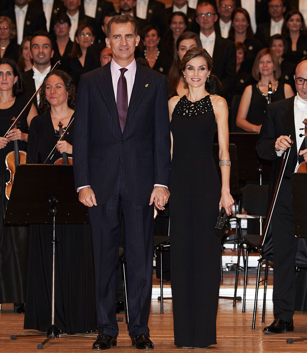 Felipe y Letizia en el concierto de 2015