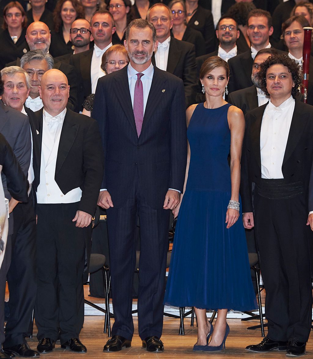 Felipe y Letizia en el concierto de 2017