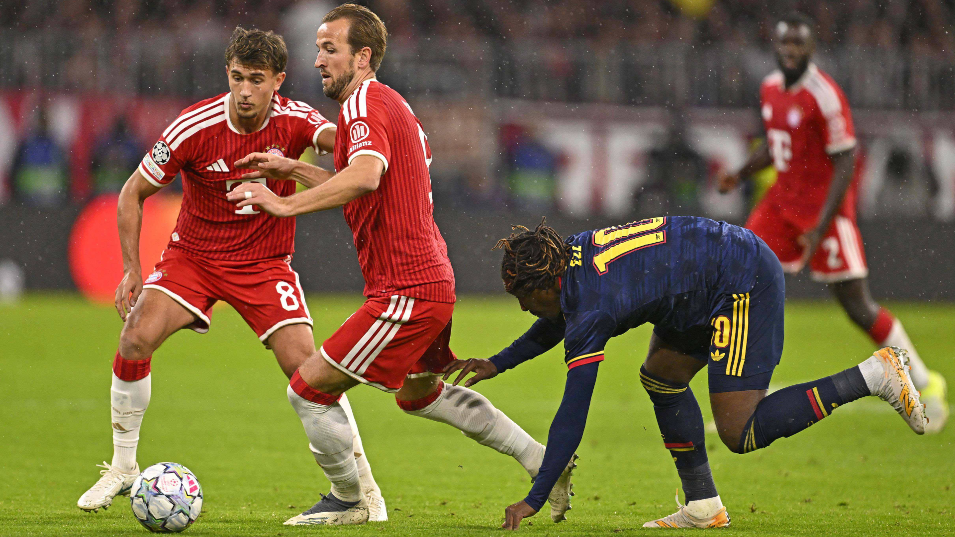 Harry Kane, en el Bayern-Arsenal