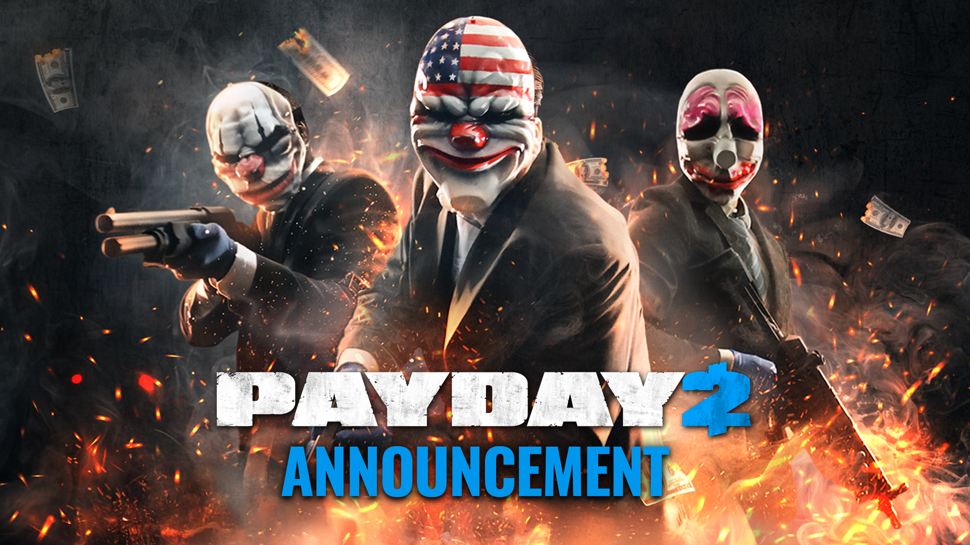 La portada de Payday 2, el videojuego que inspiró al tifo del Betis